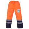 Yoko Hi-Vis Two Tone Waterproof Overtrousers Thumbnail